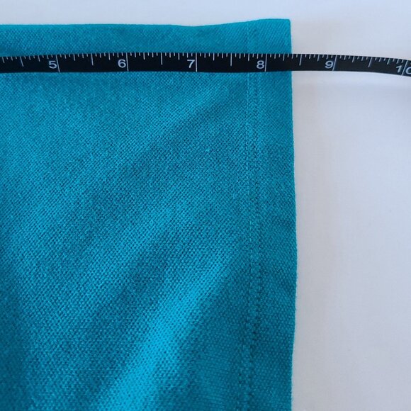 CROFT & BARROW WOMEN'S CLASSIC POLO SHORT SLEEVE SHIRT-SIZE 3X/ BLUE - Picture 4 of 10